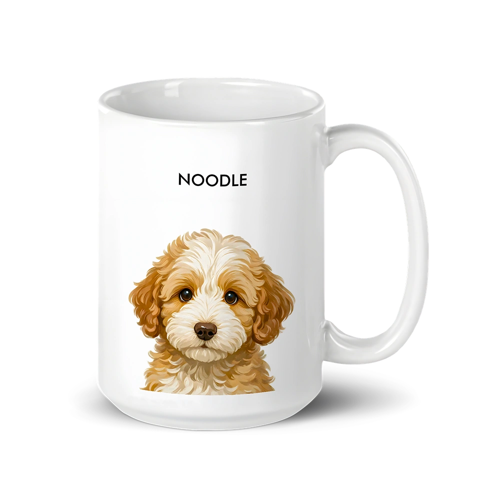 Custom Pet Portrait Mug - Signature
