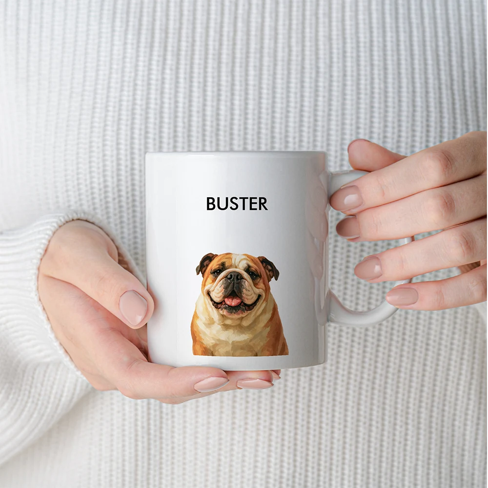 Custom Pet Portrait Mug - Signature