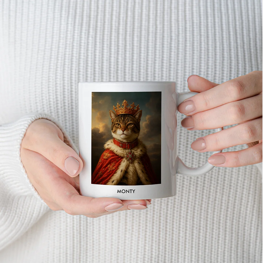 Custom Pet Portrait Mug - Royal