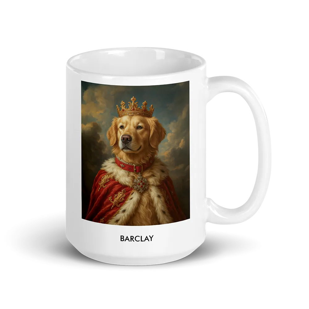 Custom Pet Portrait Mug - Royal