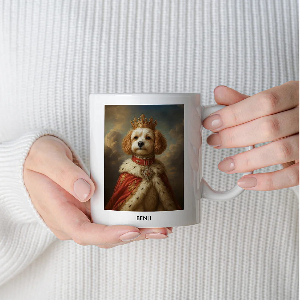 Custom Pet Portrait Mug - Royal