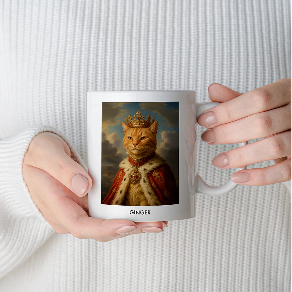 Custom Pet Portrait Mug - Royal