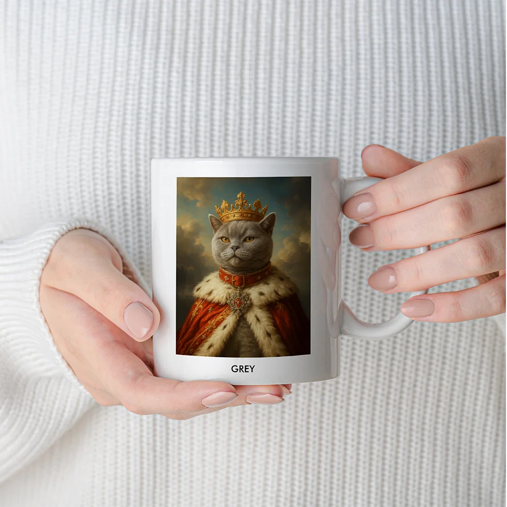Custom Pet Portrait Mug - Royal