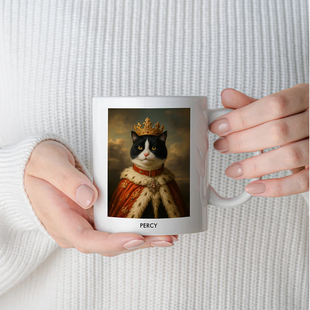 Custom Pet Portrait Mug - Royal