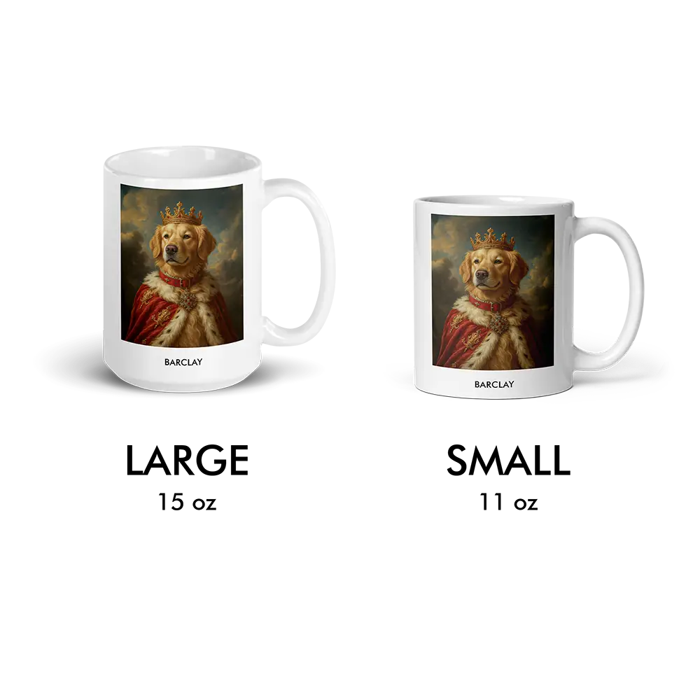 Custom Pet Portrait Mug - Royal