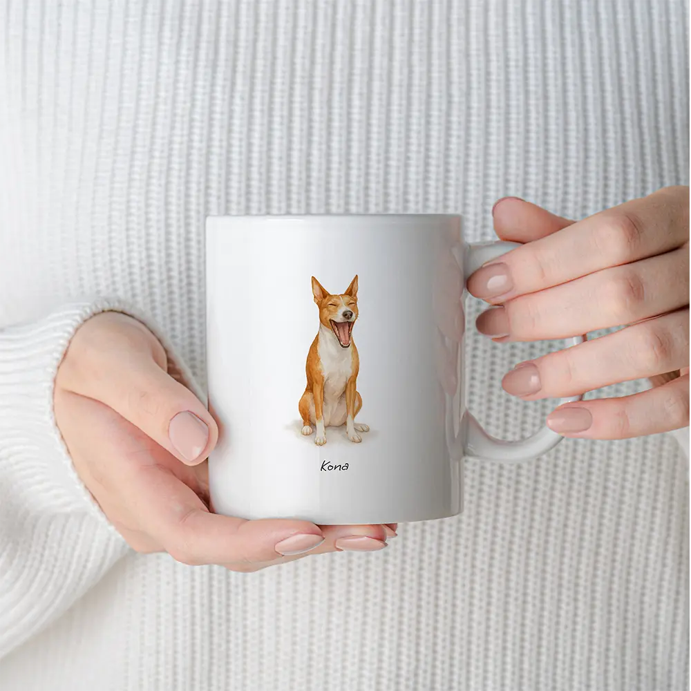 Custom Pet Portrait Mug - Watercolor