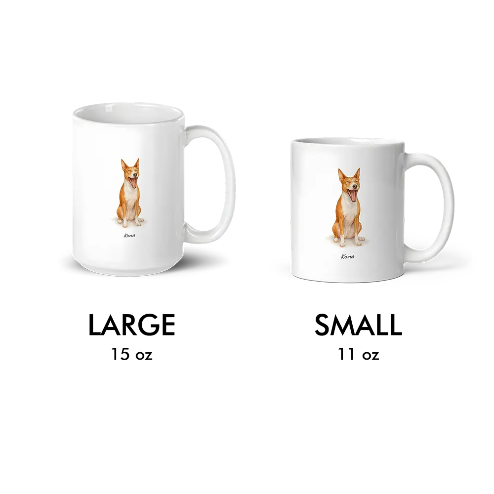 Custom Pet Portrait Mug - Watercolor