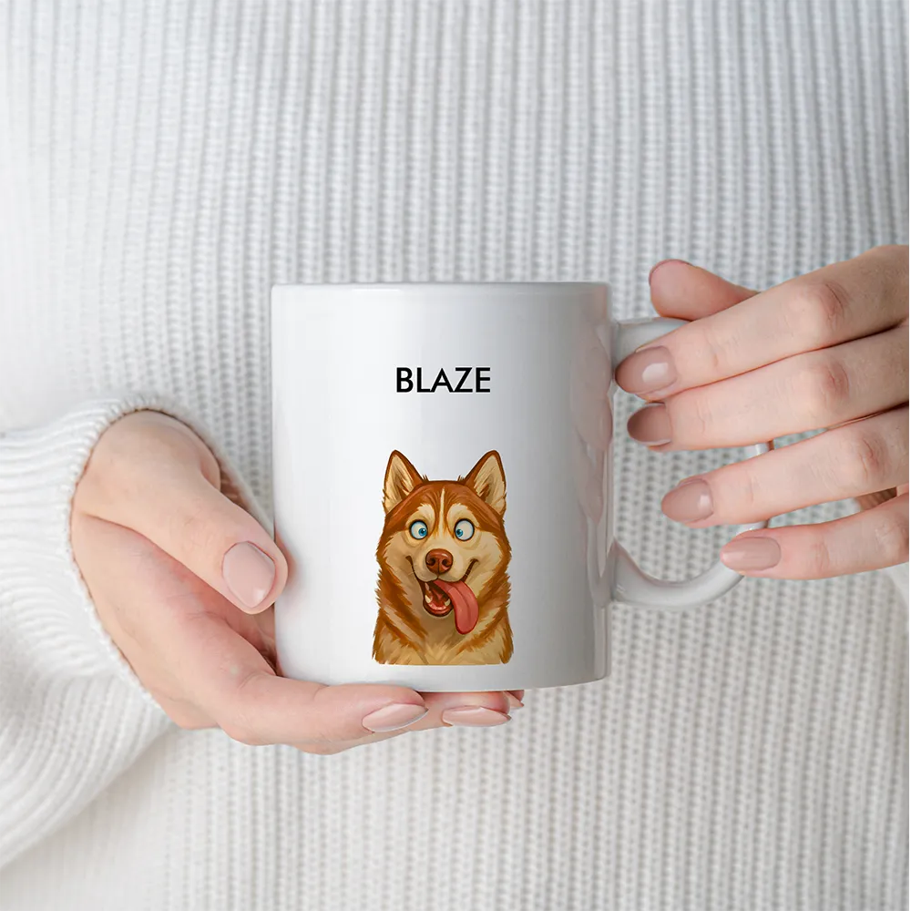 Custom Pet Portrait Mug - Quirky