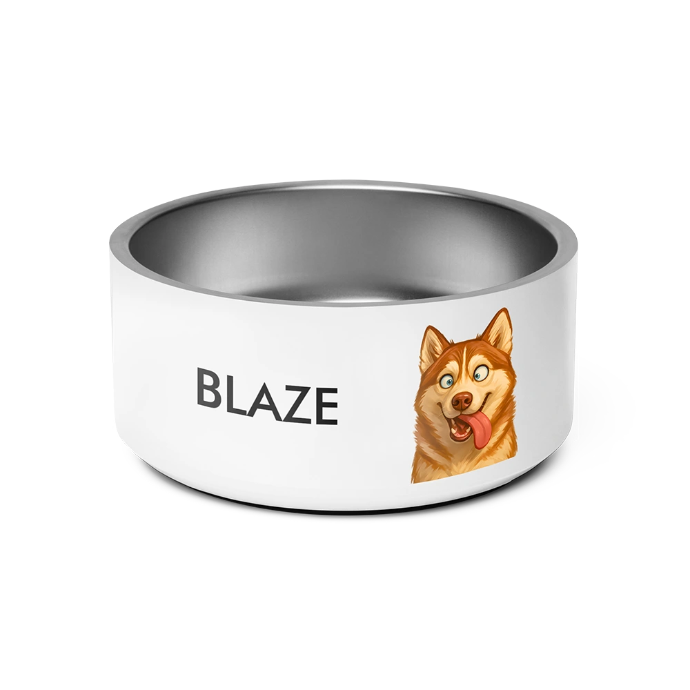 Custom Pet Portrait Bowl - Quirky