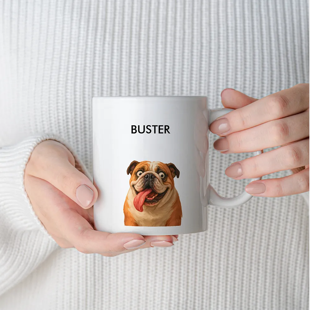 Custom Pet Portrait Mug - Quirky