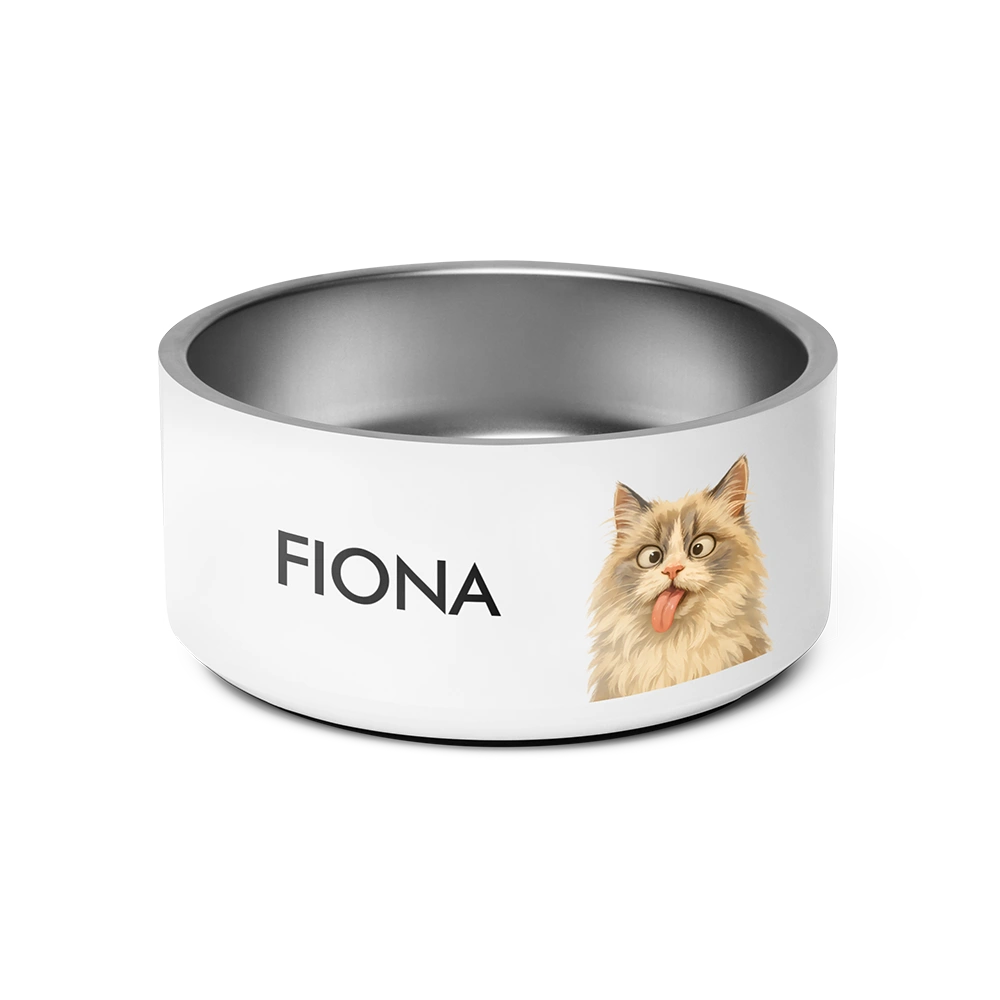 Custom Pet Portrait Bowl - Quirky