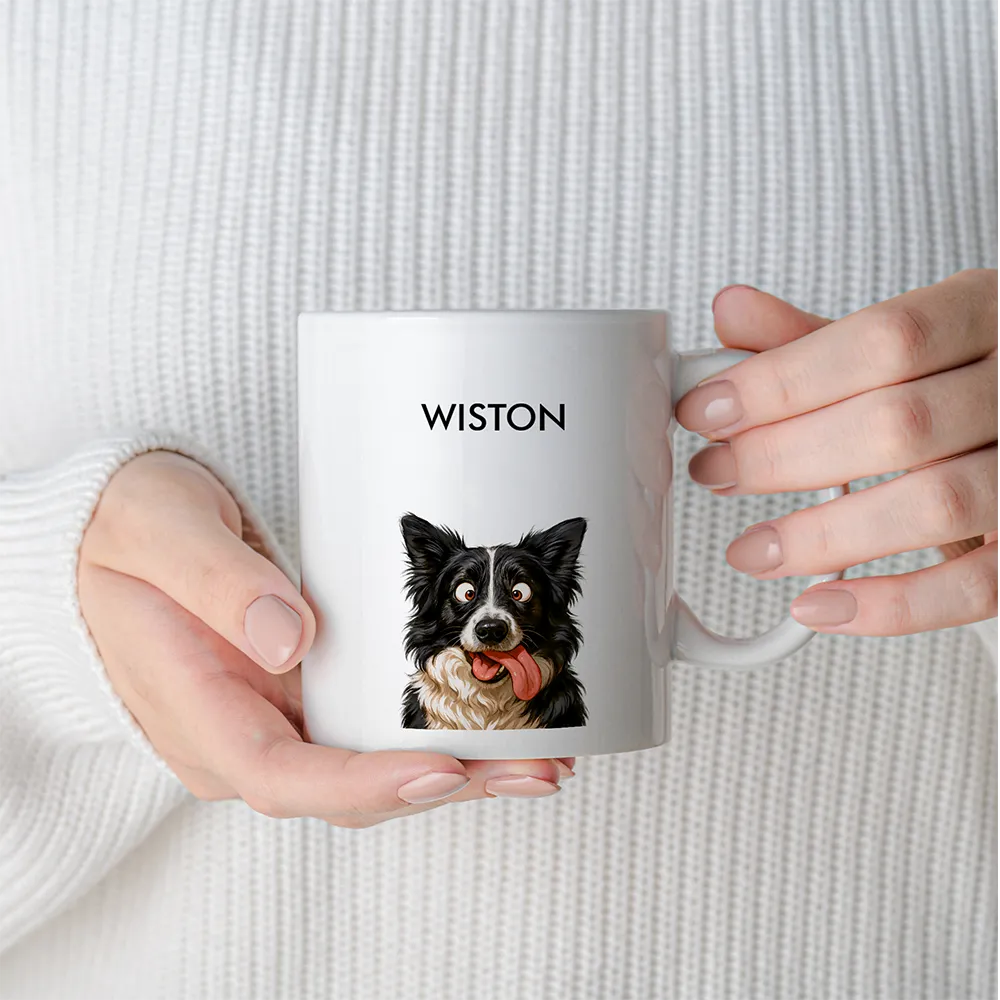 Custom Pet Portrait Mug - Quirky