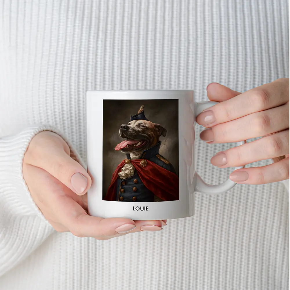Custom Pet Portrait Mug - Napoleon