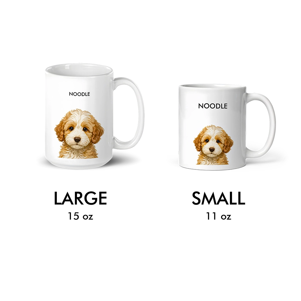 Custom Pet Portrait Mug - Signature