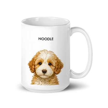 Custom Pet Portrait Mug - Signature