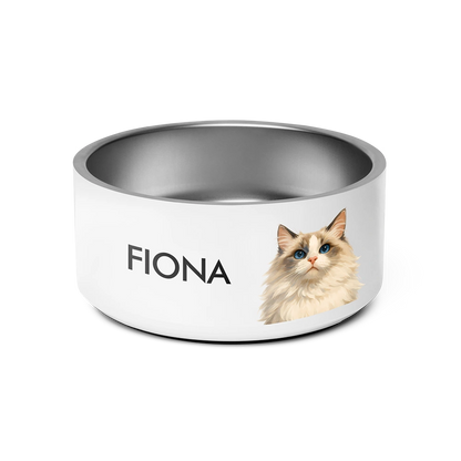 Custom Pet Portrait Bowl - Signature