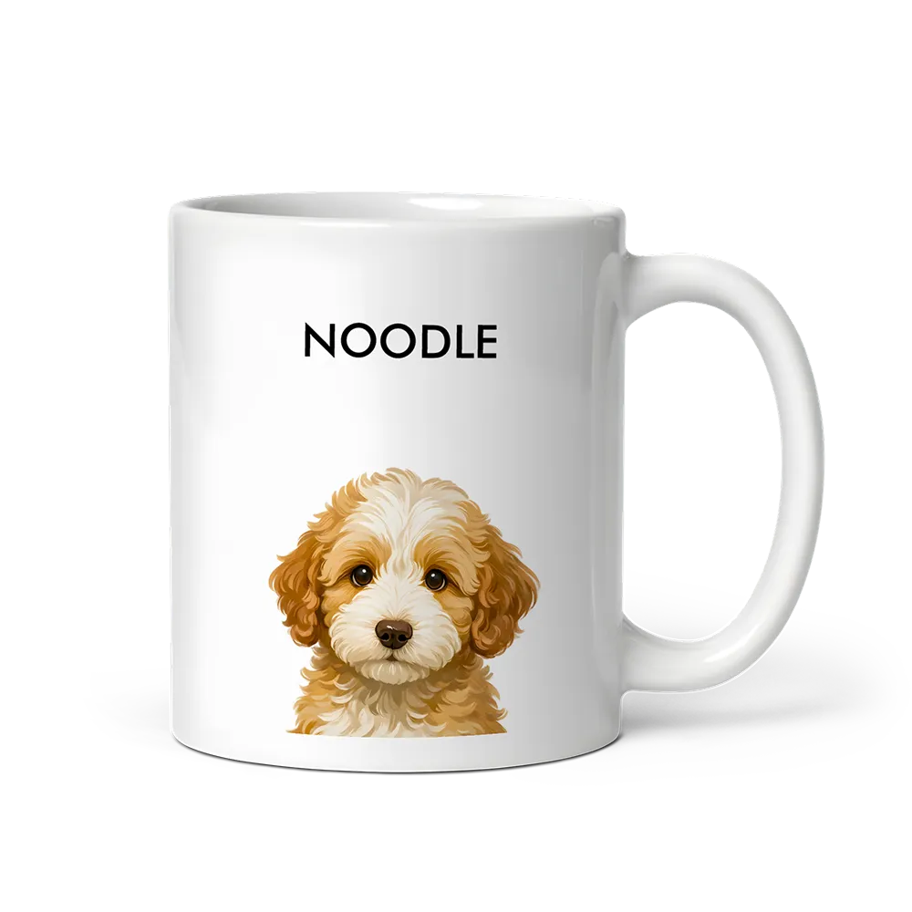 Custom Pet Portrait Mug - Signature