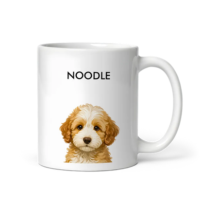 Custom Pet Portrait Mug - Signature