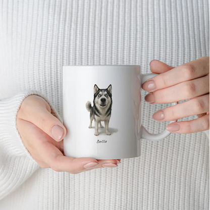 Custom Pet Portrait Mug - Watercolor