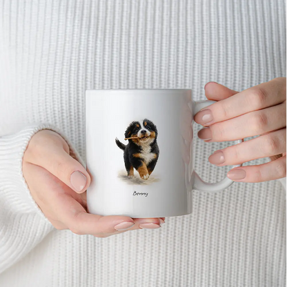 Custom Pet Portrait Mug - Watercolor