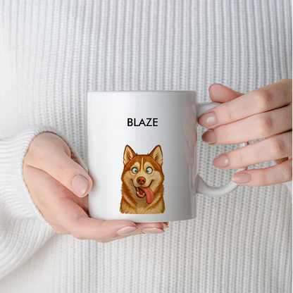 Custom Pet Portrait Mug - Quirky