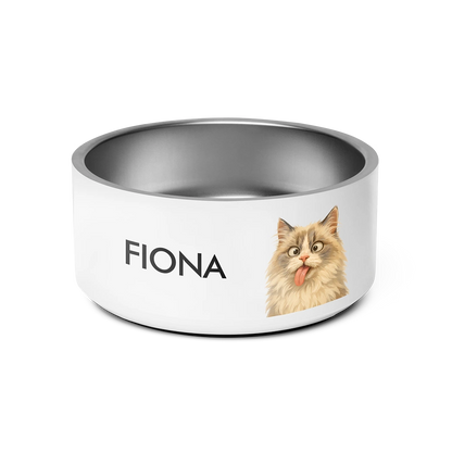 Custom Pet Portrait Bowl - Quirky