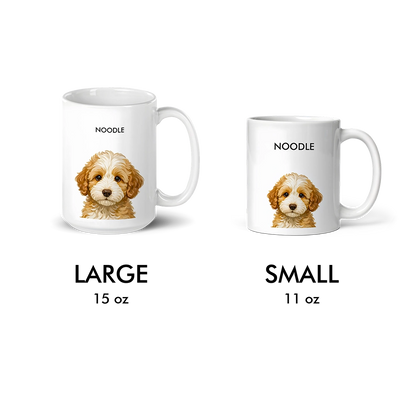 Custom Pet Portrait Mug - Signature